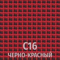 Ткань С16 (черно-красный)